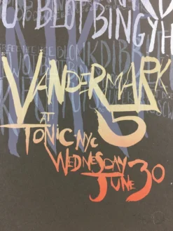 Vandermark 5 - 2004 Diana Sudyka Poster New York, NY Tonic