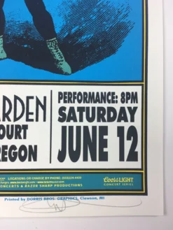 Gig Posters Bob Dylan Paul Simon - 1999 Mark Arminski Poster Portland, OR Rose Garden
