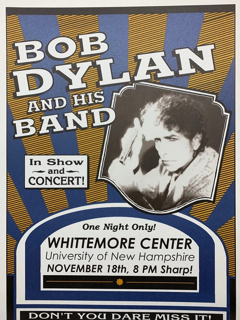 Bob Dylan - 2004 Geoff Gans Poster New Hampshire Whitemore Center