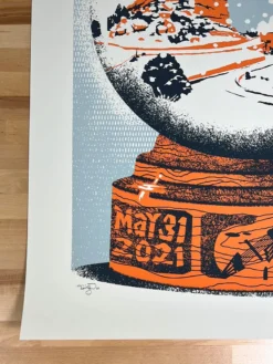 Ben Harper - 2021 Furturtle Show Prints Poster Red Rocks Morrison, CO