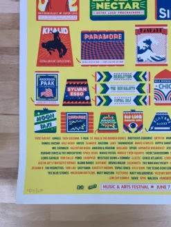 Gig Posters Bonnaroo - 2018 Mike Davis Poster Manchester, TN