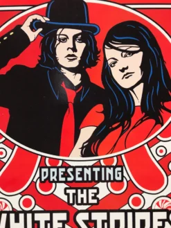 Gig Posters The White Stripes - 2003 Dennis Loren Poster Detroit, MI Masonic Temple