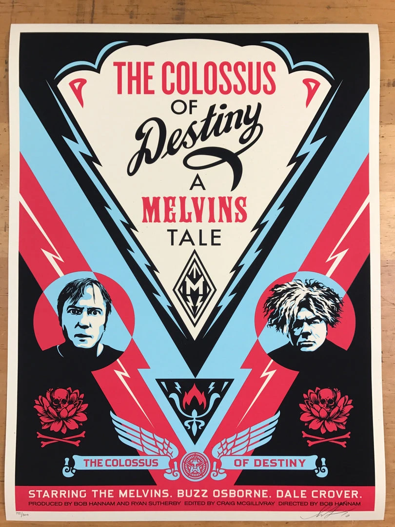 The Colossus Of Destiny: A Melvins Tale - Shepard Fairey 2017 Poster Art Prints