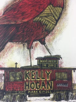 Kelly Hogan W/ Mark Eitzel - 2013 Dan Grzeca Poster Chicago, IL Old Town School