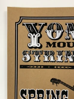 Gig Posters Yonder Mountain String Band - 2009 Jaime Cervantes Poster Spring Tour