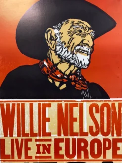 Willie Nelson - 2010 Hatch Show Print 6/13 Poster Kobenhavn, Danmark Gig Posters