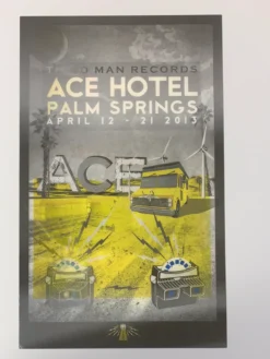 Ace Hotel - 2013 Third Man Records Poster Palm Springs Lenticular Gig Posters