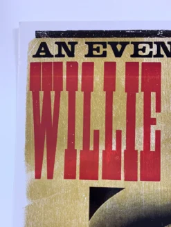 Willie Nelson - 2006 Hatch Show Print 2/12 Poster El Paso, Texas Abraham Chavez