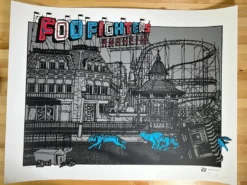 Foo Fighters - 2015 Ames Brothers Bros. Poster Anaheim, CA Gig Posters