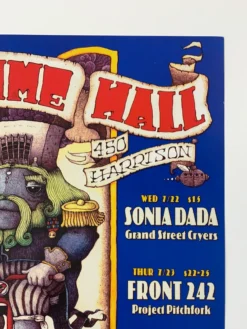 Dave Huckins MHP 48 July - 1998 Poster Maritime Hall San Fran 1st Gig Posters