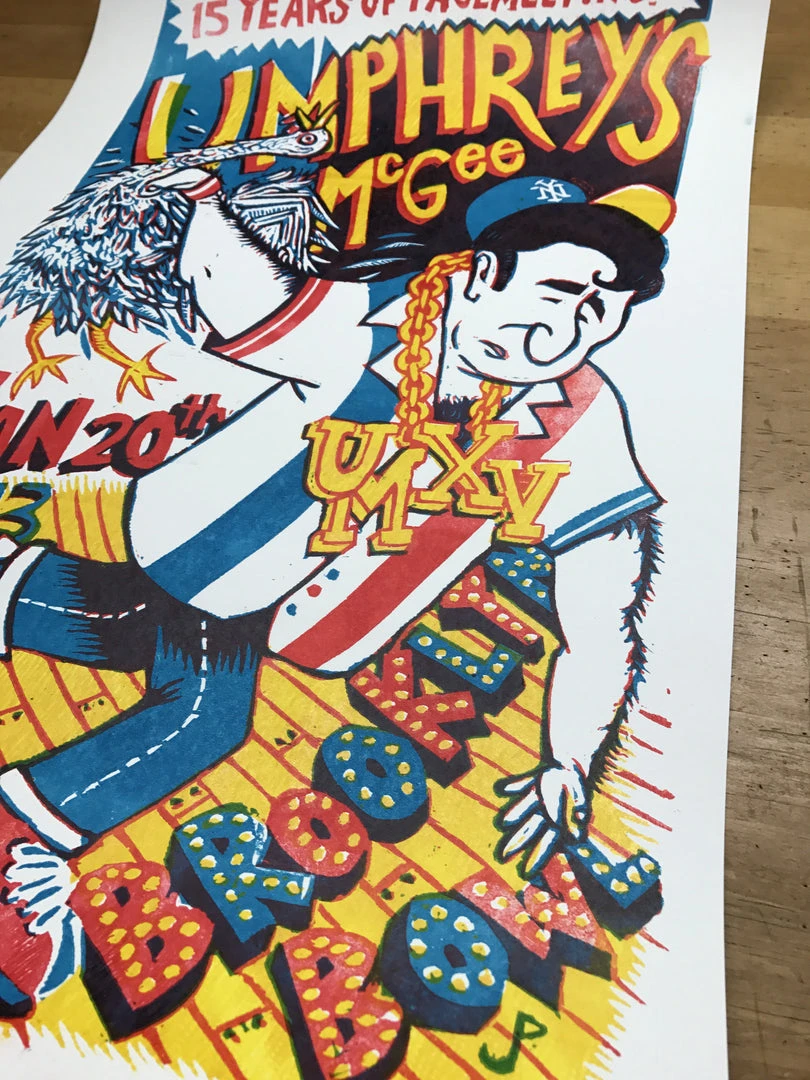 Umphrey's McGee - 2013 Jim Pollock Poster Brooklyn, NY Bowl AP Gig Posters