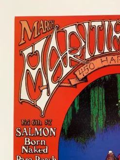 Dave Huckins MHP 44 March - 1998 Poster Maritime Hall San Fran 1st