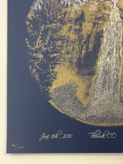 Colorado Yonder Mountain String Band - 2010 Brian Langeliers Poster Telluride, CO