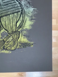 Serengeti Ghost - 2009 Dan Grzeca Poster Art Print Dark Brown