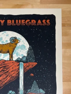 Greensky Bluegrass - 2021 Logan Schmitt Poster Morrison, CO Red Rocks
