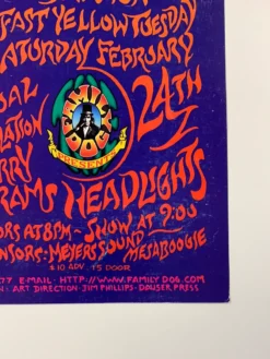 FD/ID 09 Zachary Richard - 1996 Mark Henson Poster Maritime Hall San Fran 1st Gig Posters