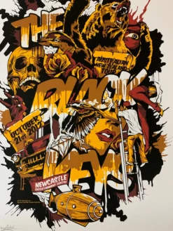 Black Keys - 2012 Alex Lehours Poster Newcastle, AUS S/N Gig Posters