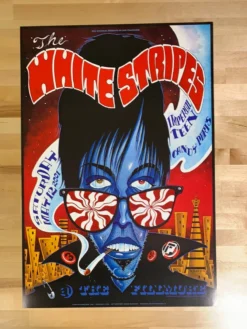 The White Stripes - 2001 J. Shea Poster Fillmore Auditorium San Fran 1st