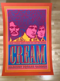Eric Clapton Cream - 2005 John Van Hamersveld Poster New York AE 19x27.5 Gig Posters