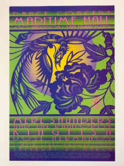 FD/ID 14 Merl Saunders - 1996 David Singer Poster Maritime Hall San Fran 1st Gig Posters