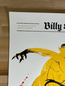 Billy Strings - 2021 Delicious Design League Poster Denver, CO 10/17 AP Colorado