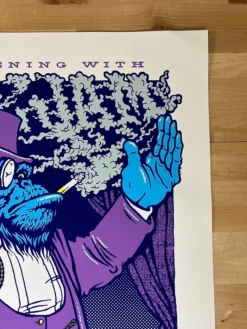 Gig Posters Pearl Jam - 2013 Ames Brothers Poster Purple Gorilla Monkey Wrigley Field 1st Ed