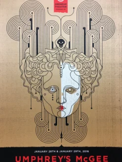 Umphrey's McGee - 2016 Delicious Design League Poster Madison, WI Orpheum Theate