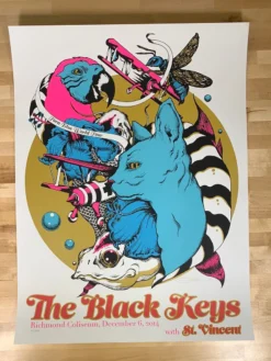 The Black Keys - 2014 Galen McKamy Poster Richmond, VA Gig Posters