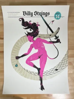 Billy Strings - 2021 Delicious Design League Poster Denver, CO 10/14 1st