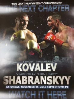 Sold Out Posters Boxing - 2017 Kovalev Vs Shabranskyy Poster