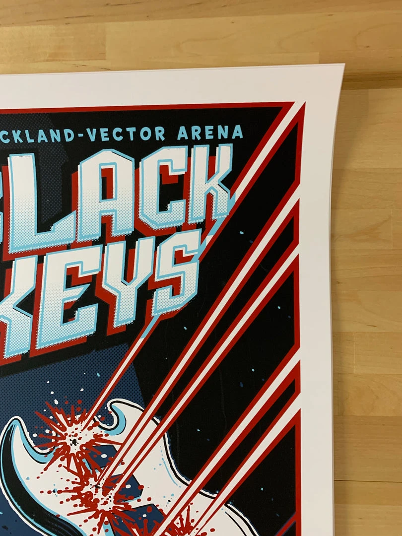 Black Keys - 2012 Blair Sayer Poster Auckland, AUS S/N Gig Posters