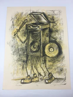 Vinyl Warrior - 2013 Dan Grzeca Poster Art Print