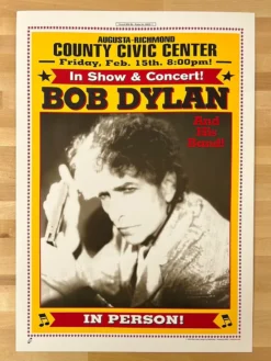 Bob Dylan - 2002 Geoff Gans Poster Augusta, GA Gig Posters