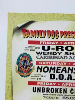 MHP XX Maritime Hall - 1996 Jim Phillips Poster April San Fran 1st Gig Posters