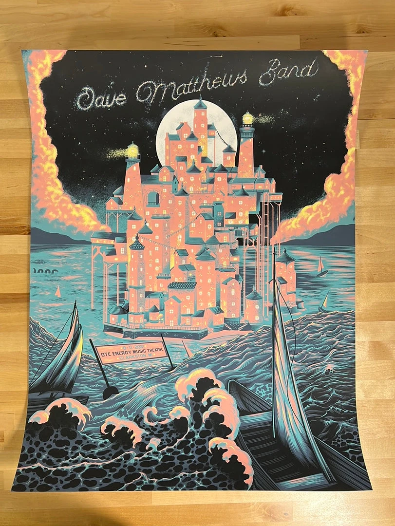 Gig Posters Dave Matthews Band - 2021 Paul Kreizenbeck Poster Clarkston, MI