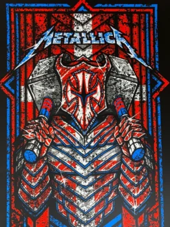 Metallica - 2018 Brad Klausen Poster Herning, DEN Jyske Bank Boxen