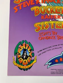 Gig Posters FD/ID 10 Second Sight - 1996 Jim Phillips Poster Maritime Hall San Fran 1st