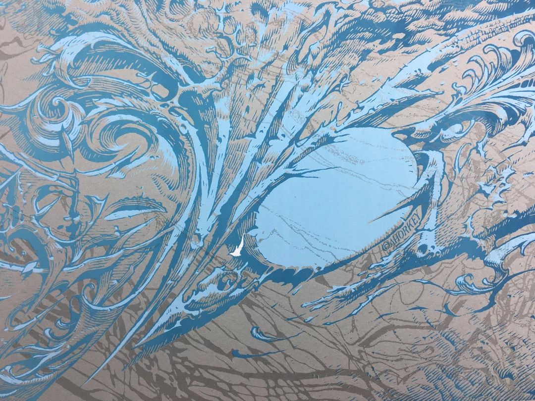 Icollide - 2006 Aaron Horkey Poster Minneapolis, MN Triple Rock Social Club