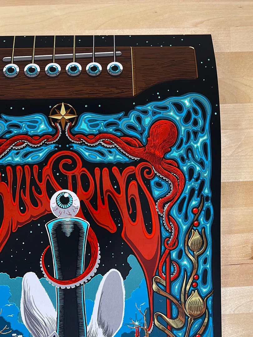 Gig Posters Billy Strings - 2021 2022 Richard Biffle Poster Grand Rapids, MI NYE