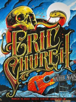 Eric Church - 2022 Maxx242 Poster Green Bay, WI 3/19 Gig Posters