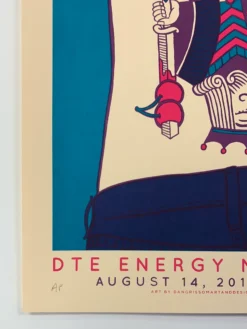 Gig Posters Kings Of Leon - 2017 Dan Grissom Poster Clarkson, MI DTE Energy