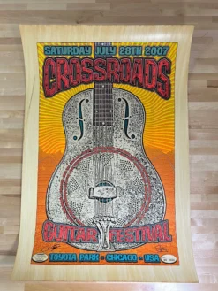 Crossroads Guitar Festival - 2007/2010 Chuck Sperry Poster, Eric Clapton Test Print