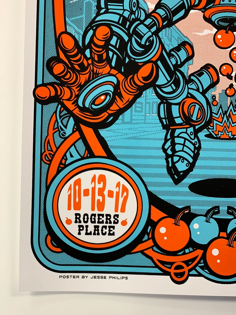 Kings Of Leon - 2017 Jesse Philips Poster Edmonton, AB Rogers Place