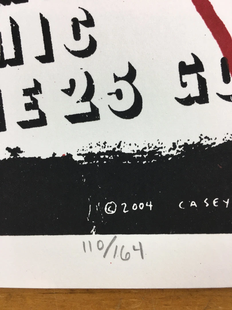 Vandermark 5 - 2004 Casey Burns Poster Carrboro, NC Go Gig Posters