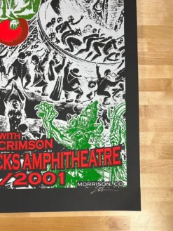 Tool - 2001 Lindsey Kuhn Poster Red Rocks Morrison, CO Colorado