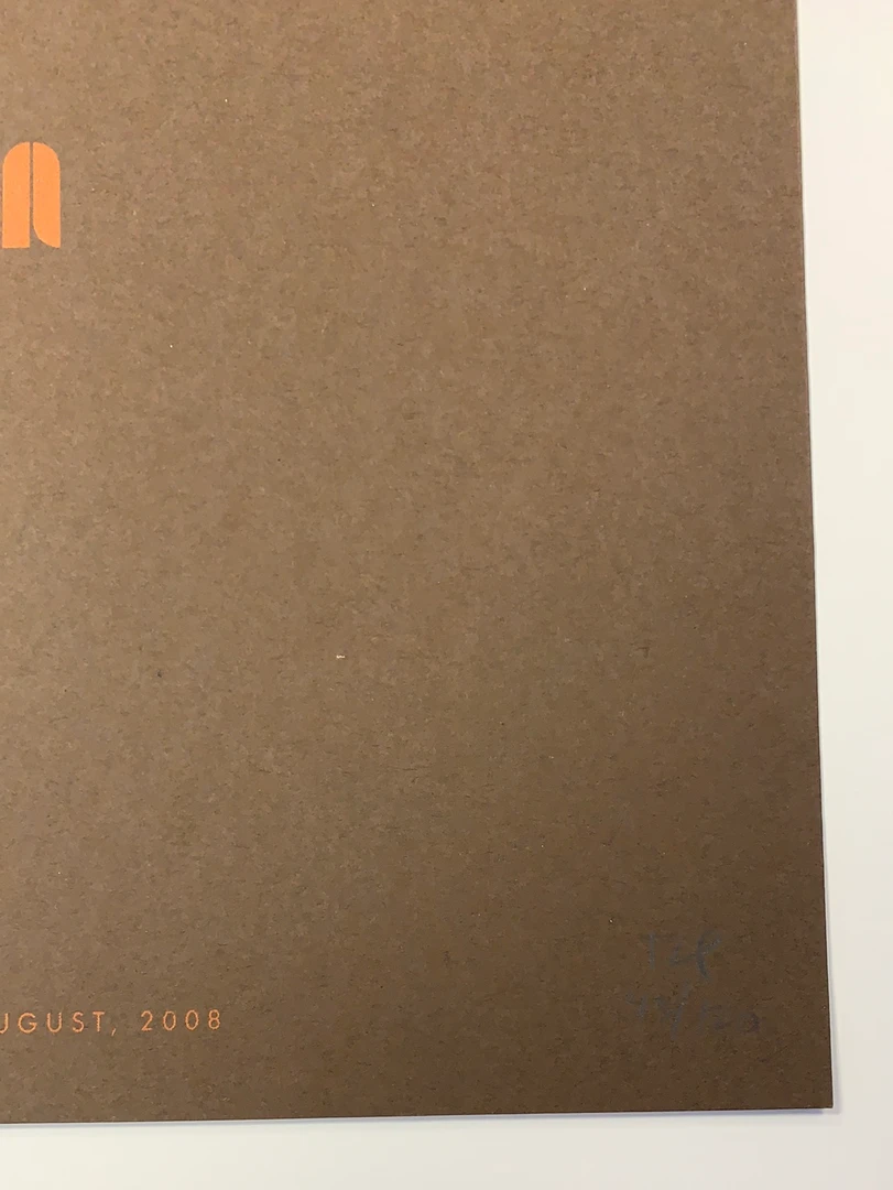 Yonder Mountain String Band - 2008 Table 2 Press Poster Boulder, CO