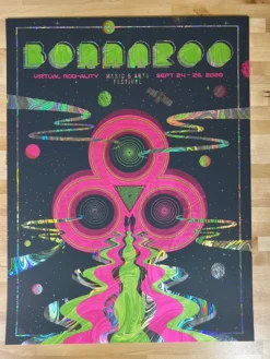 Bonnaroo - 2020 Status Serigraph Poster Manchester, TN FOIL Foil Posters