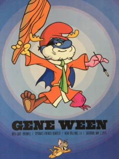 Gene Ween - 2011 Todd Slater Poster New Orleans, LA Tipitina's