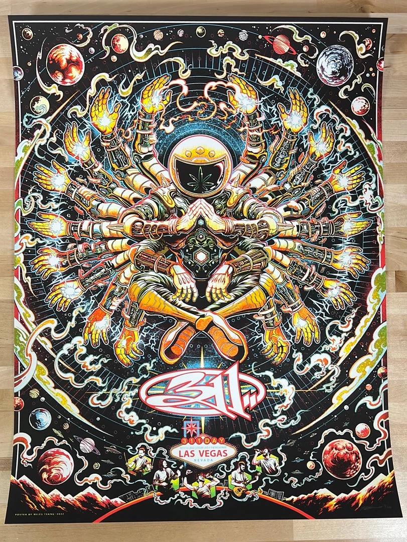 311 - 2022 Miles Tsang Poster Las Vegas, NV S/N Gig Posters