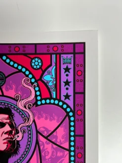 Queens Of The Stone Age The Night Porter - 2013 Justin Hampton Poster Handbill Mark Lanegan Signed